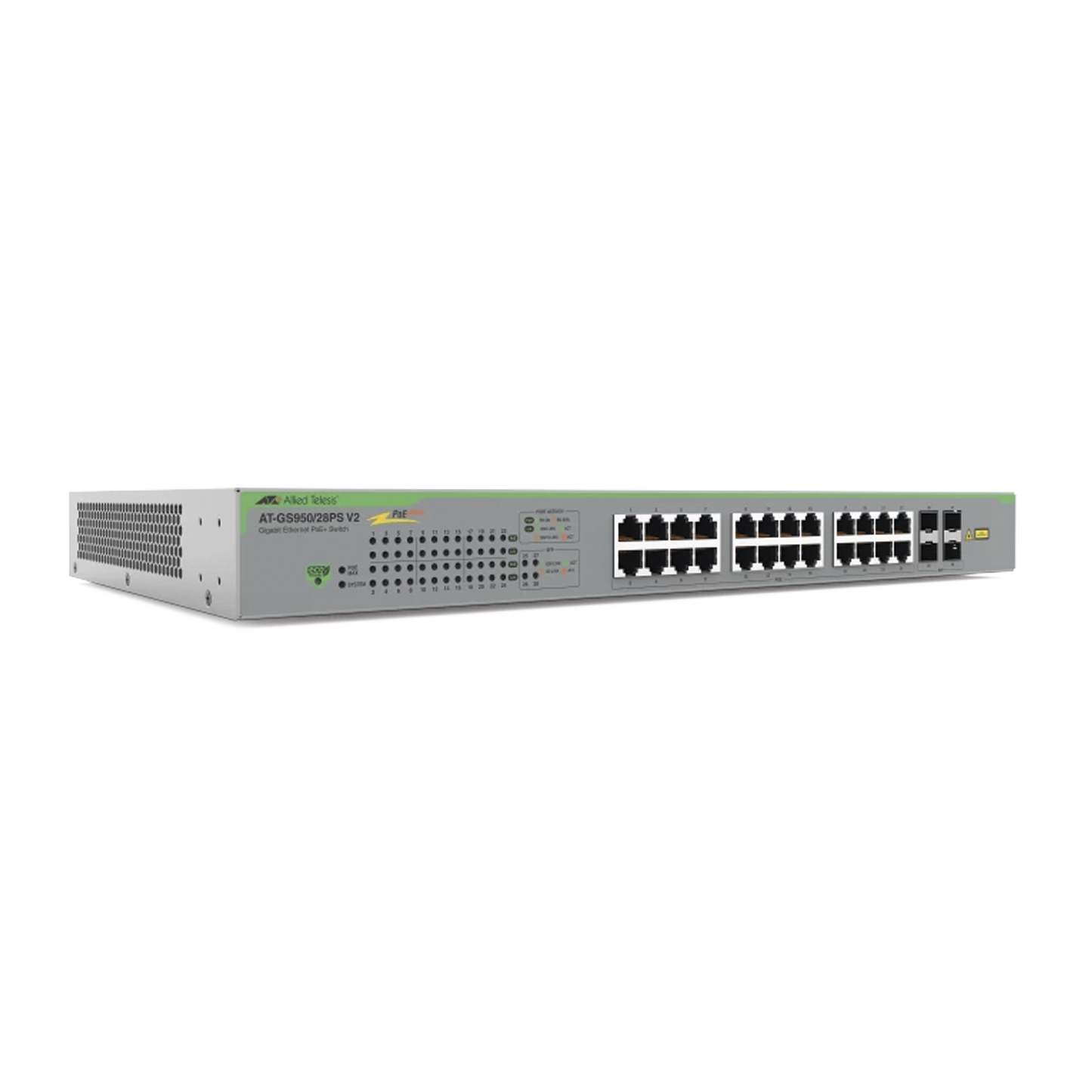 Switch PoE+ Gigabit WebSmart de 24 puertos 10/100/1000 Mbps + 4 puertos SFP Gigabit, 185 W, Version 2