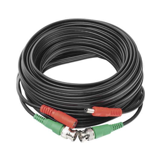 10 metros / Cable coaxial ( BNC ) + Alimentación / 100 % Cobre / Para Cámaras 4K  / Uso interior