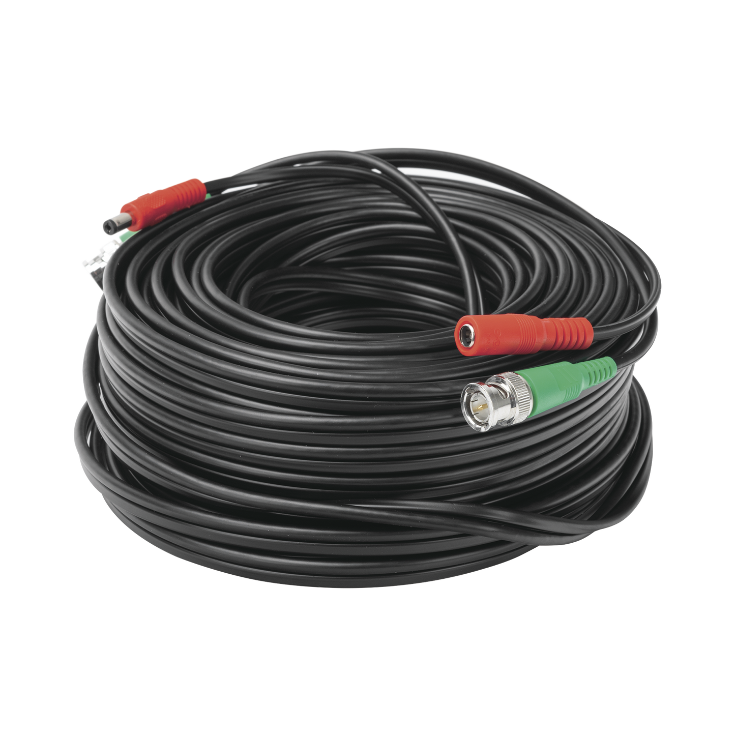 30 metros / Cable coaxial ( BNC ) + Alimentación / 100 % Cobre / Para Cámaras 4K  / Uso interior