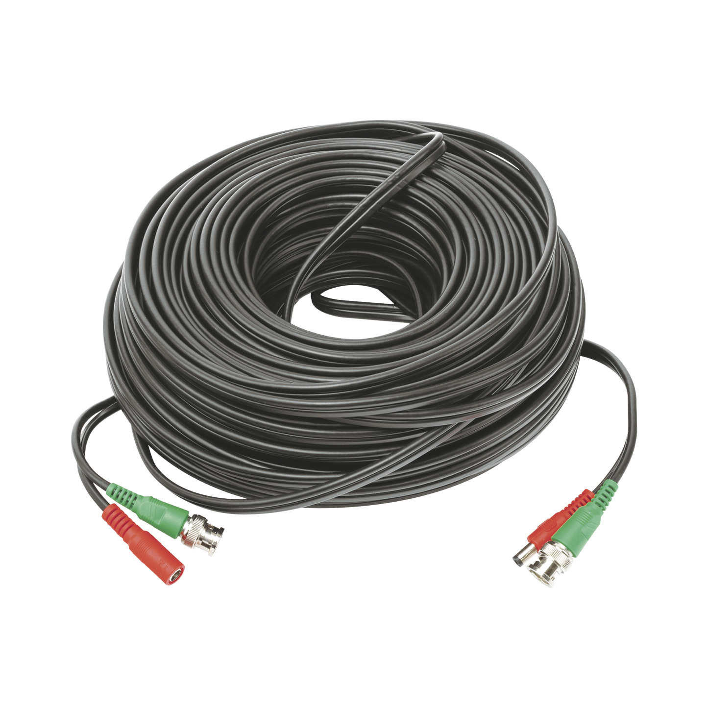 50 metros / Cable coaxial ( BNC ) + Alimentación / 100 % Cobre / Para Cámaras 4K  / Uso interior