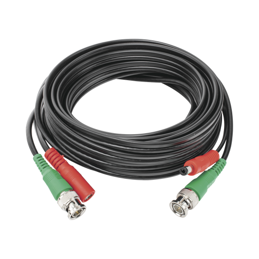 5 metros / Cable coaxial ( BNC ) + Alimentación / 100 % Cobre / Para Cámaras 4K  / Uso interior