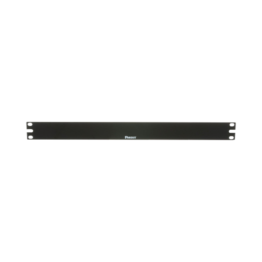 Tapa Ciega Para Rack Estándar de 19in, Plano, de Acero, 1UR, Color Negro