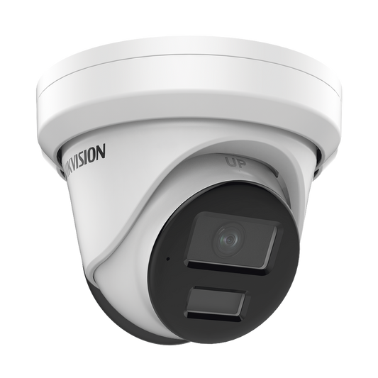 Turret IP 4 Megapixel / 40 mts IR EXIR / Lente 2.8 mm / WDR 120dB / Exterior IP67 / Vídeoanaliticos Integrados / PoE / microSD