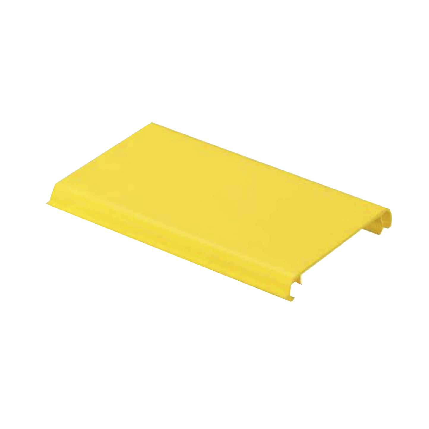 Tapa Con Bisagra a Presión Para Canaleta FiberRunner™ FR4X4YL6, de PVC Rígido, Color Amarillo, 1.8 m de Largo