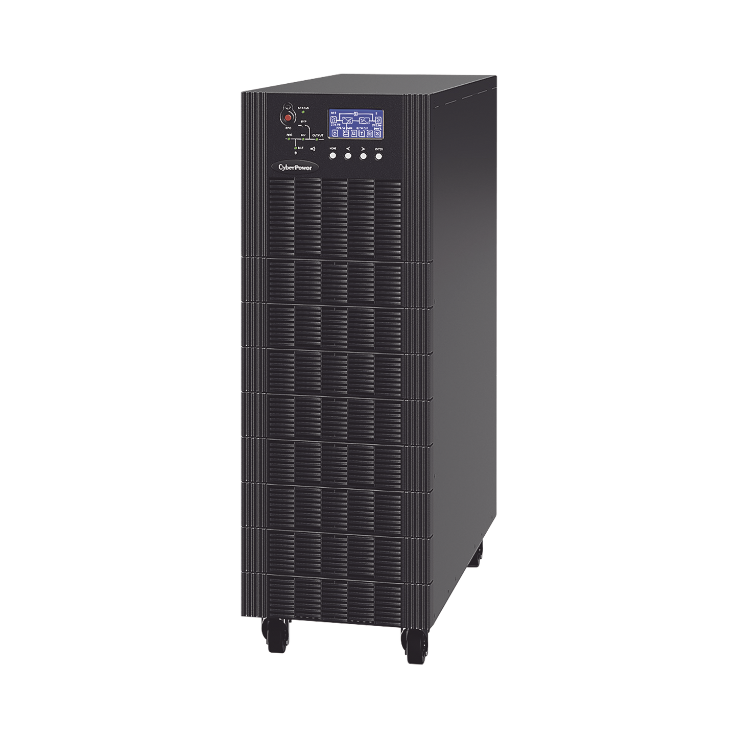 UPS Trifásico de 30 kVA/27 kW, Topología Online Doble Conversión, Voltaje de 208/220 Vca de L-L, Respaldo de 5 Minutos al 100% de Carga, Incluye Módulo y Banco de Baterías