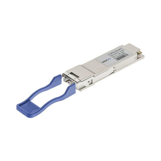 Transceptor QSFP28 (Mini-Gbic) / Monomodo / 100 Gbps de velocidad / Conectores LC Dúplex / Hasta 10 km de Distancia