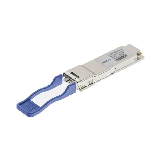 Transceptor QSFP+ (Mini-Gbic) / Monomodo / 40 Gbps de velocidad / Conectores LC Dúplex / Hasta 10 km de Distancia