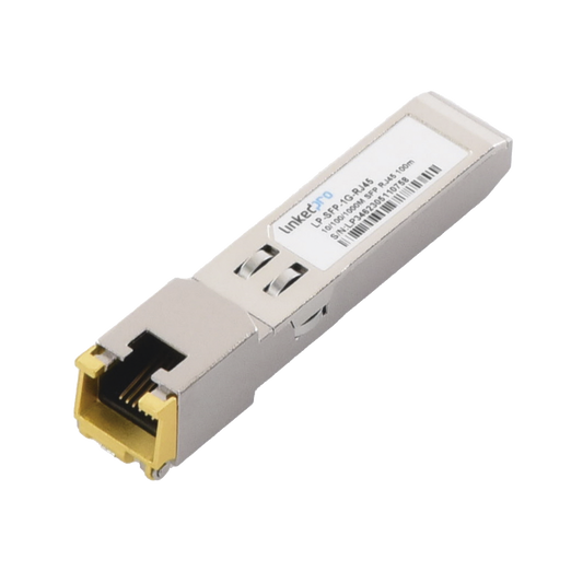 Transceptor SFP a RJ45 / Auto negociación 10/100/1000 Mbps / Conector RJ45 / Distancia de hasta 100 m.