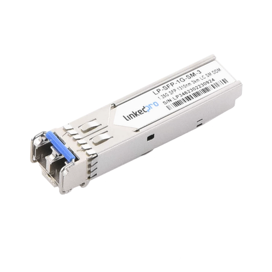 Transceptor SFP (Mini-Gbic) / Monomodo / 1.25 Gbps de velocidad / Conectores LC Dúplex / Hasta 3 km de Distancia