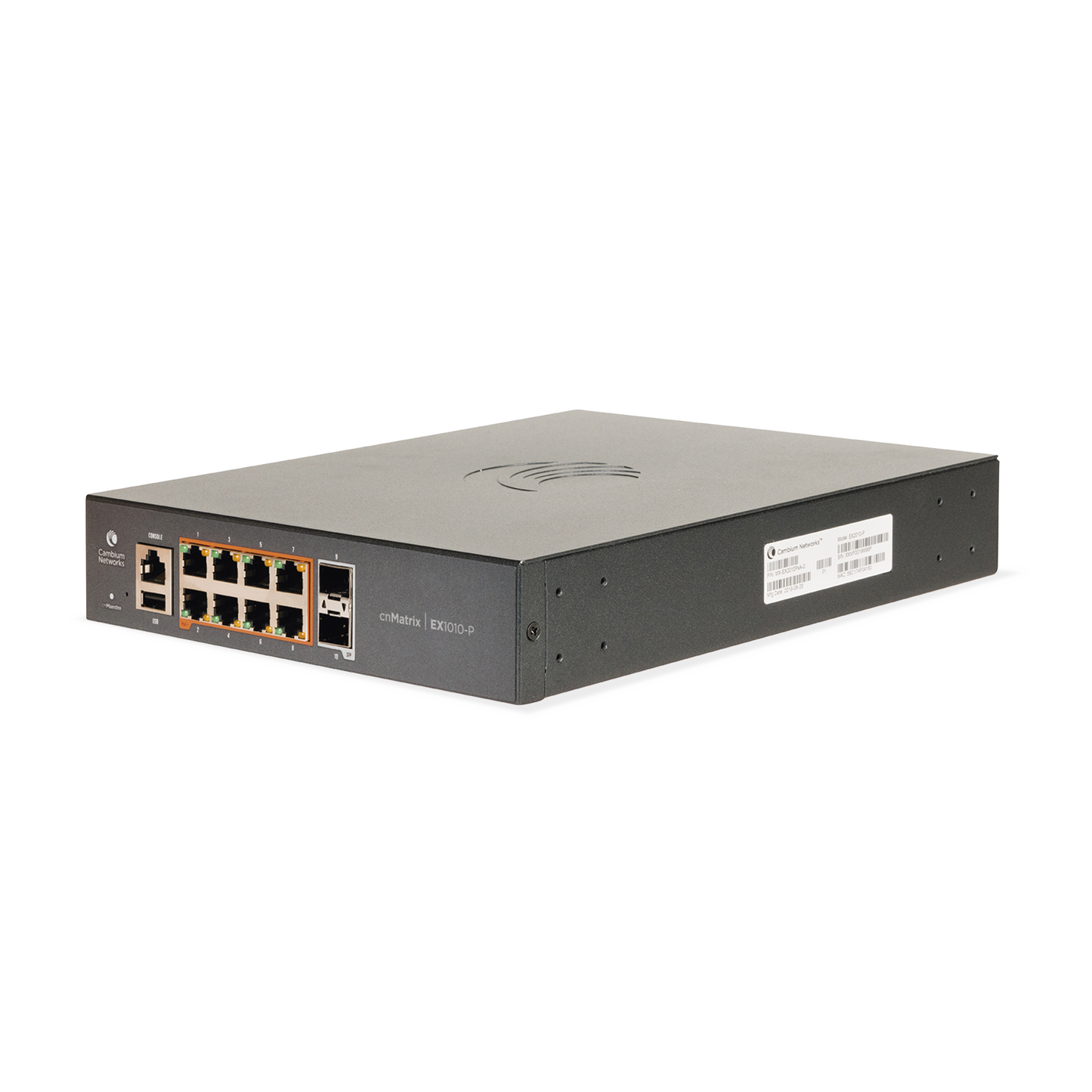 Switch PoE cnMatrix Ex1010-P / 8 Puertos Gigabit PoE 802.3af/at + 1 SFP / Capa 2 / Gestión en la Nube Gratuito