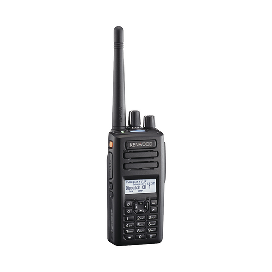 400-520 MHz, 260 Canales, Digital NXDN-DMR-Análogo, GPS, Bluetooth, IP67, 2 Pines, Incluye Batería-Antena-Cargador-Clip.