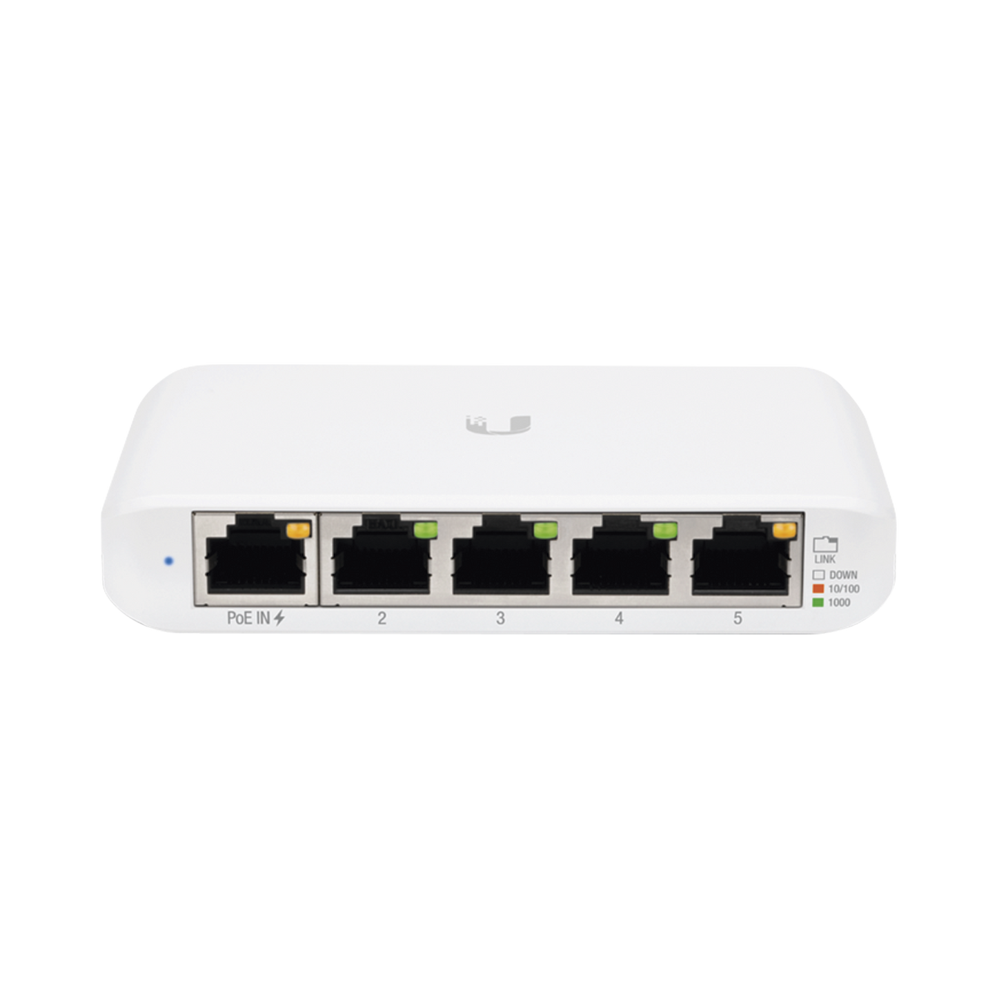 Switch UniFi Administrable Compacto de 5 Puertos 10/100/1000 Mbps, soporta entrada de PoE 802.3af/at